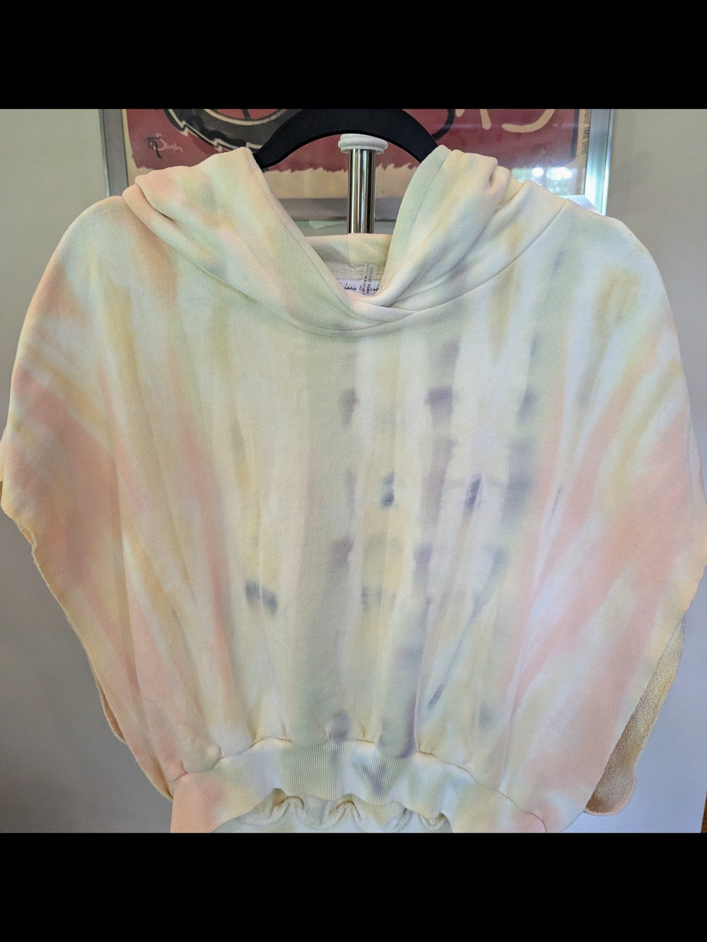 $18 Young Fabulous & Broke Size M Carla Cutoff Tie-Dye Sleeveless Hoodie EUC YFB